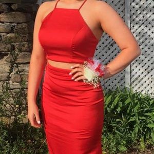 Faviana 2 piece prom dress